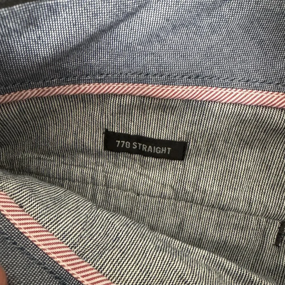 J.Crew 770 Straight-Fit Core Stretch Chino Pants Mens W32 L30 Gray AR886 Twill